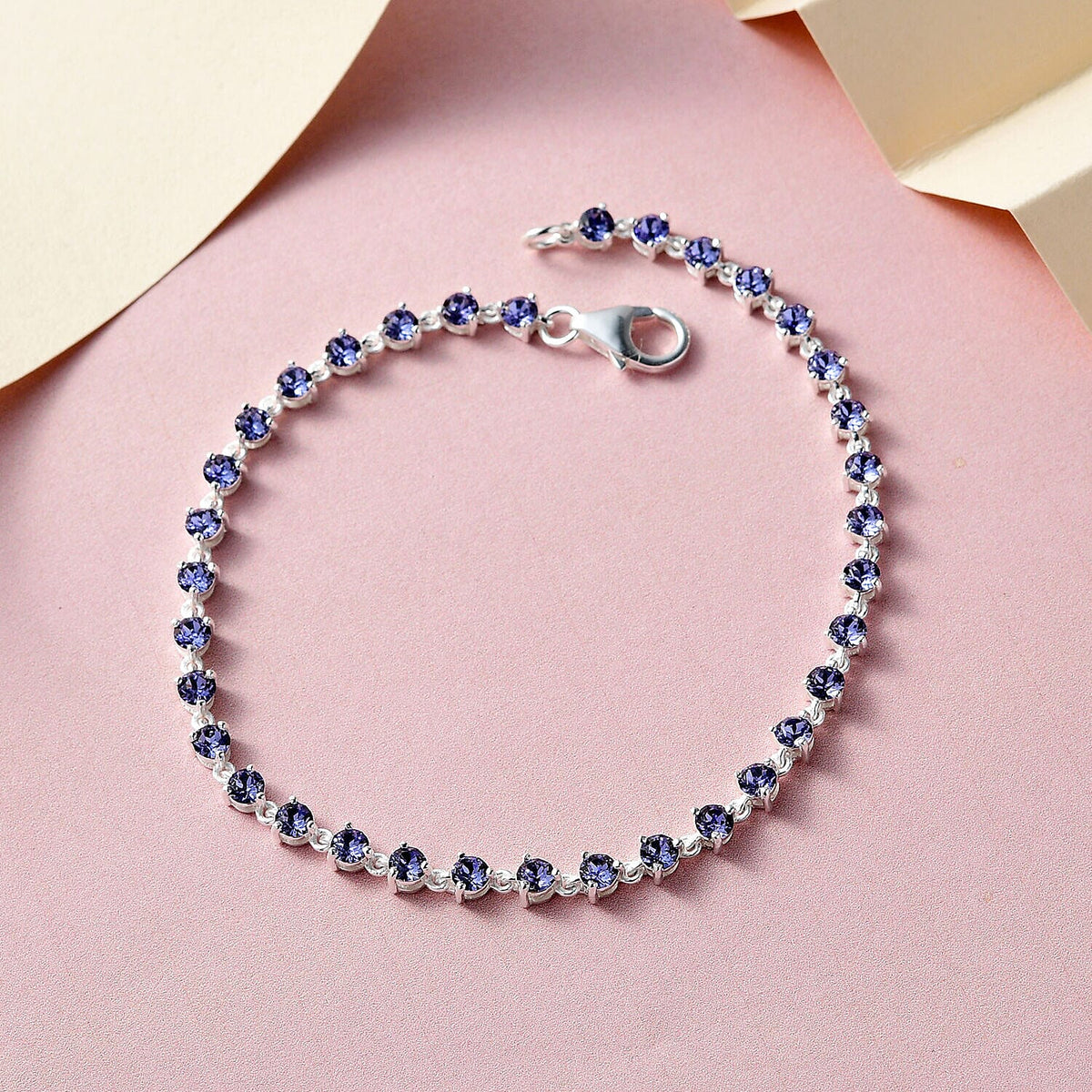 Close Out- Tanzanite Crystal Cluster Bracelet (Size - 7.5) in Sterling Silver 2.80 Ct 7255115 2
