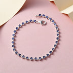 Close Out- Tanzanite Crystal Cluster Bracelet (Size - 7.5) in Sterling Silver 2.80 Ct