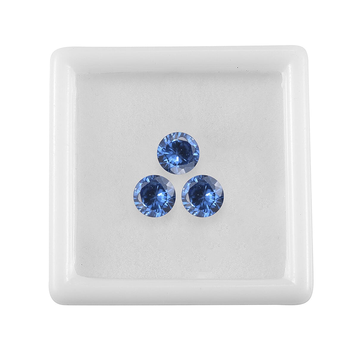 Set of 3 Tanzanite Cubic Zirconia Loose Gemstones in Round Shape 1.5 Ct. (4.5 mm) 8071261 4