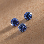 Tanzanite Cubic Zirconia Round Shape Gemstone 1.16 Ct. - 4 mm
