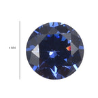 Tanzanite Cubic Zirconia Round Shape Gemstone 1.16 Ct. - 4 mm