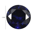 Tanzanite Cubic Zirconia Round Shape Gemstone 3.2 Ct. - 8 mm