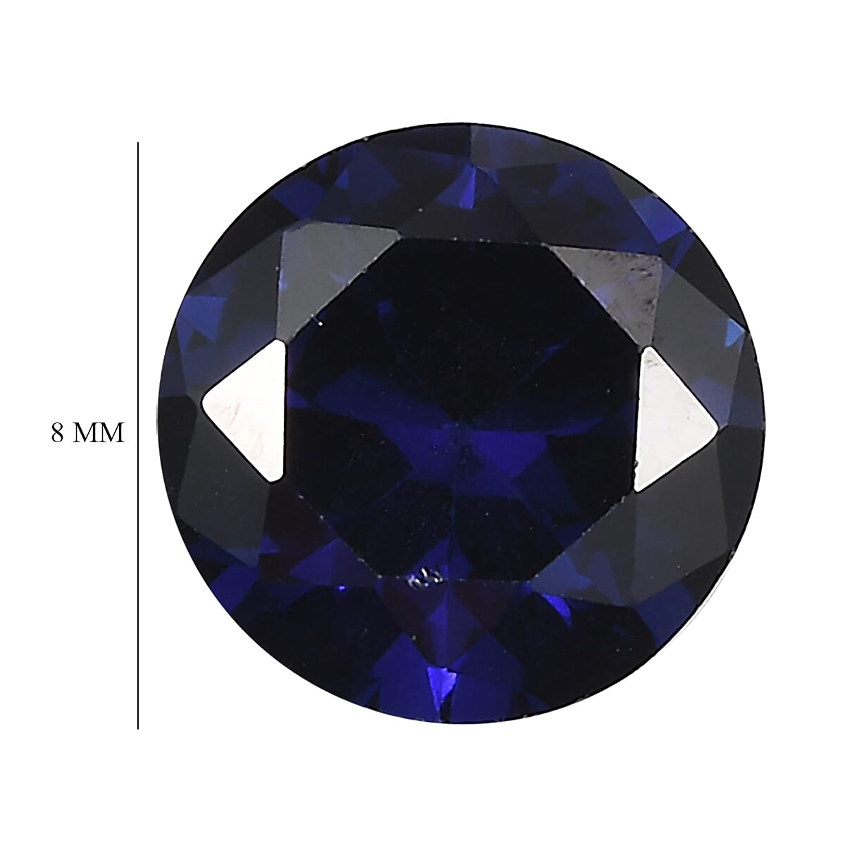 3.2 Ct. Tanzanite Cubic Zirconia Loose Gemstones in Round Shape (8 mm) 8071262 4