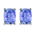 Tanzanite  Earring With Push Back in Platinum Overlay Sterling Silver  1.48 Ct