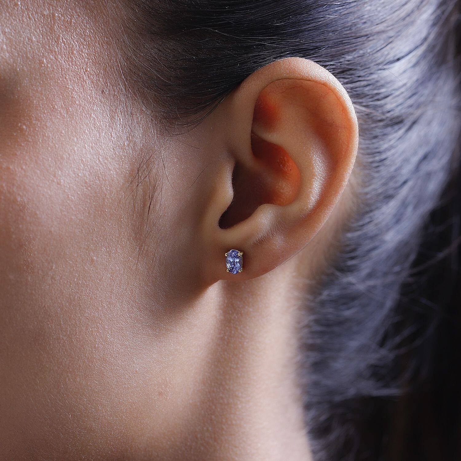 Tanzanite Earrings in 18K Vermeil YG Sterling Silver 7509256 3