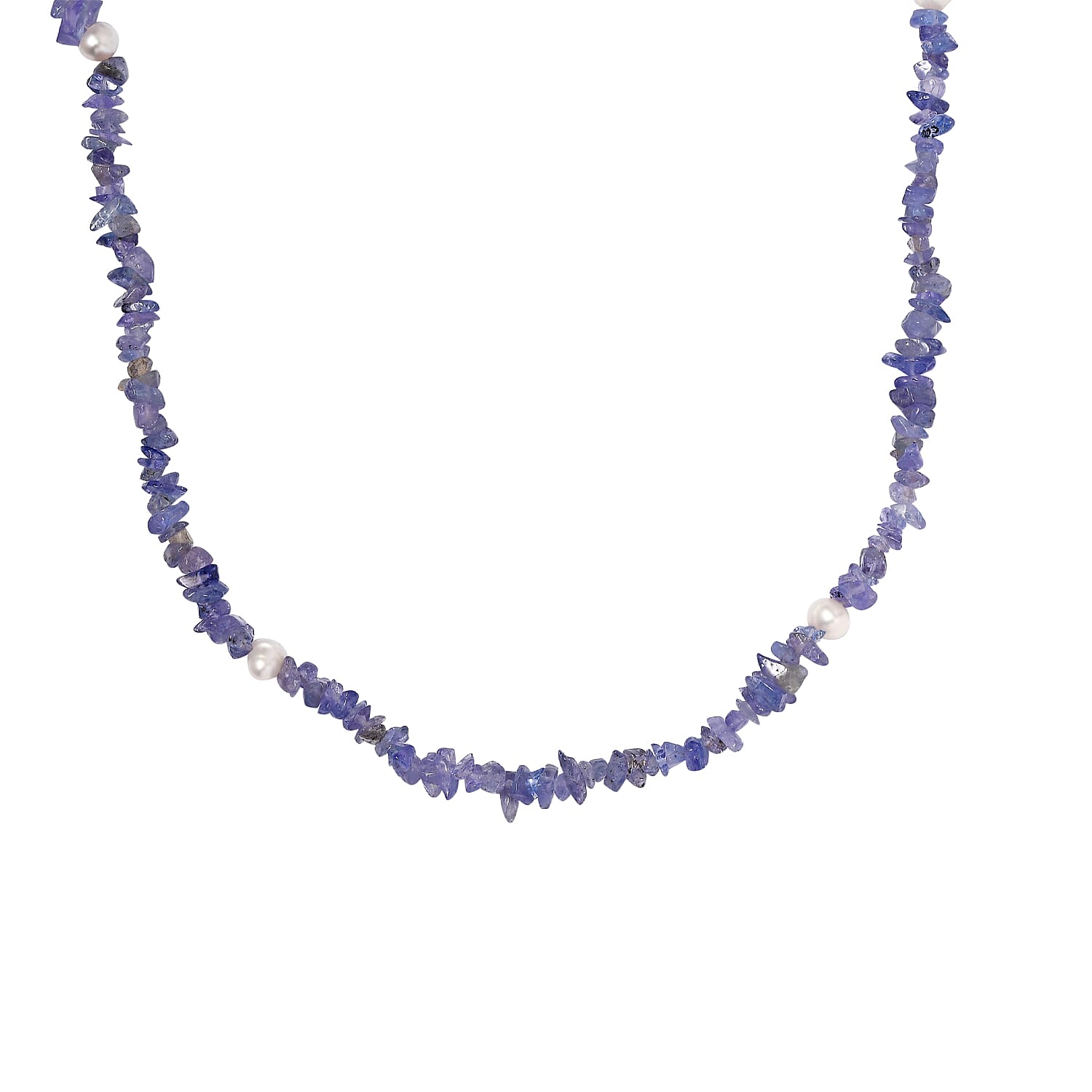 Tanzanite, Fresh Water Pearl Stone Necklace 174.93 cts 7850062 0