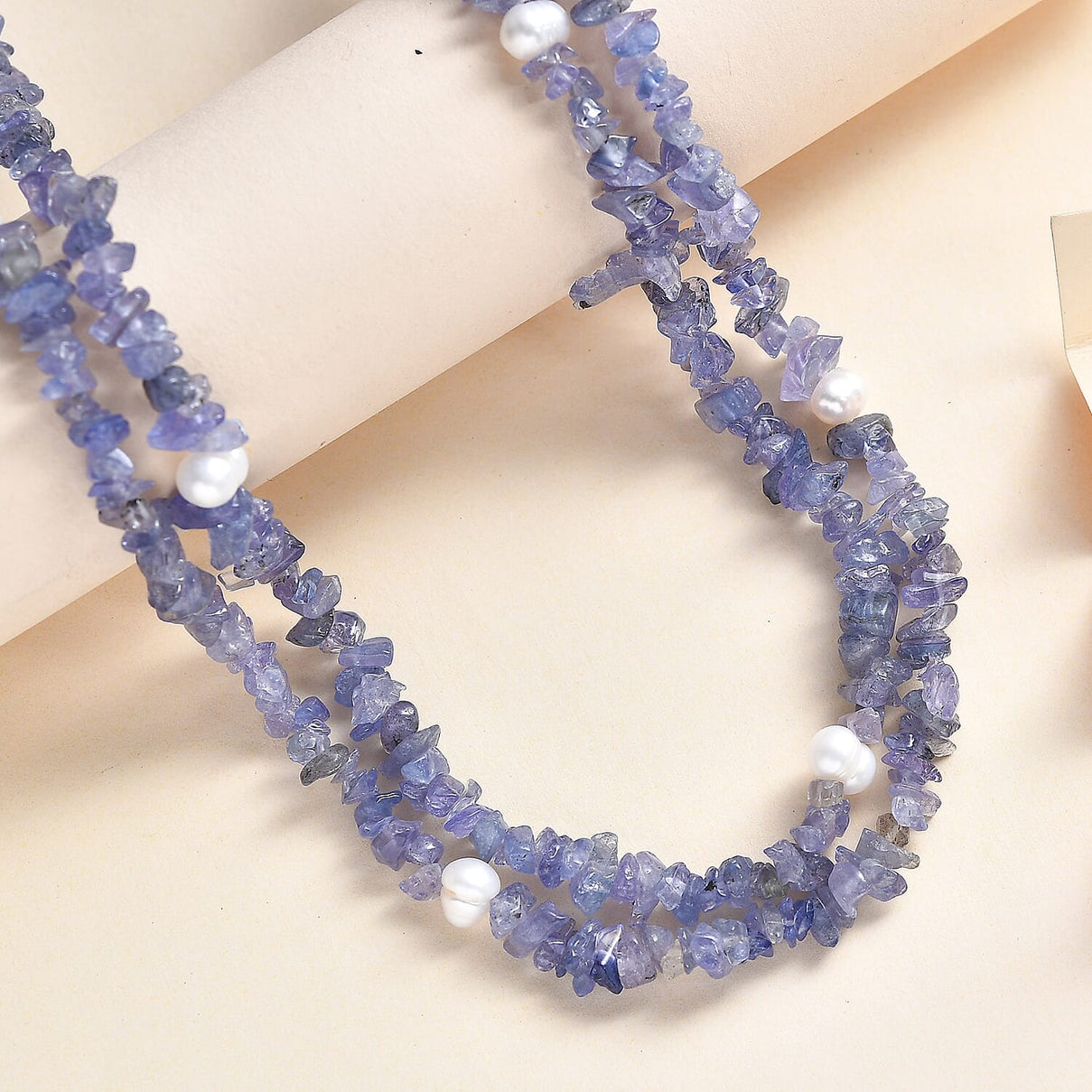 Tanzanite, Fresh Water Pearl Stone Necklace 174.93 cts 7850062 2