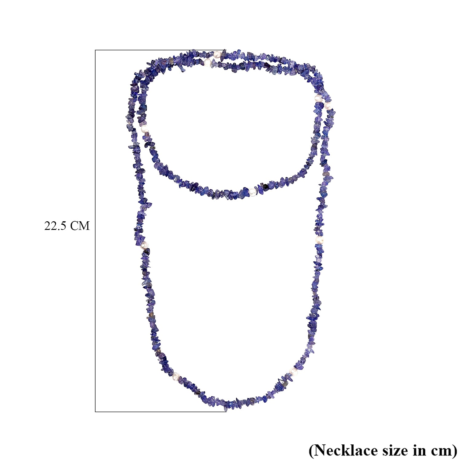 Tanzanite, Fresh Water Pearl Stone Necklace 174.93 cts 7850062 5