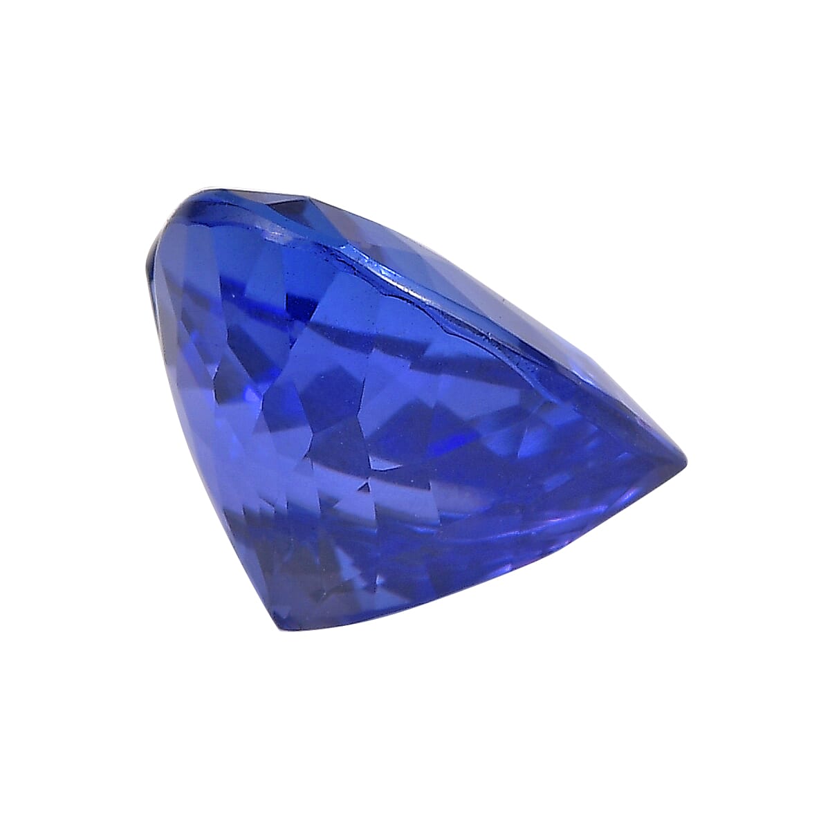Violetish Blue GSI Certified Tanzanite Heart Gemstone 5.45 Ct 8036399 2
