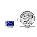 Tanzanite Cushion 8x6 mm