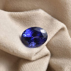GSI Certified Violetish Blue Tanzanite - Oval Shape