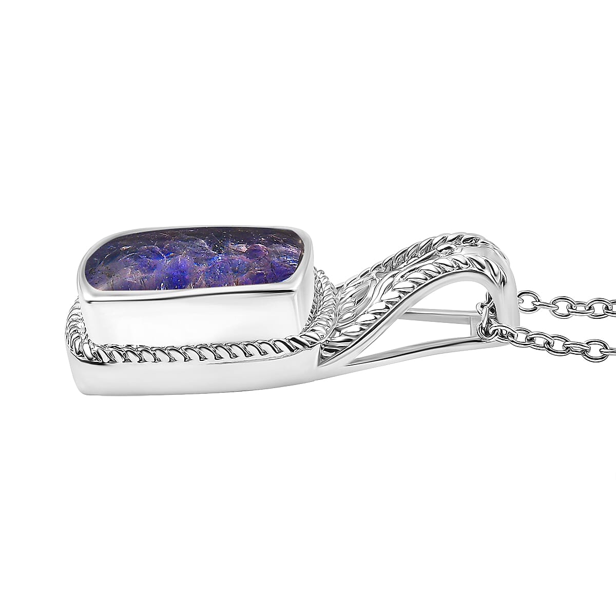 Tanzanite Matrix Pendant with Chain (Size - 20) 8.00 Ct. 4338594 4
