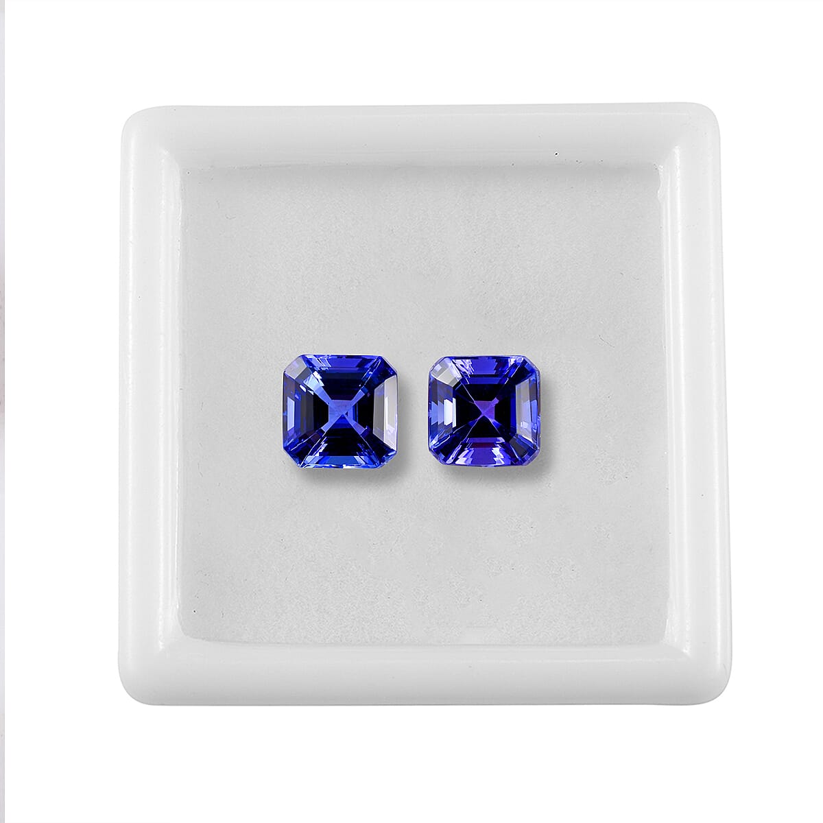 Set of 2 Tanzanite Loose Gemstones in Octagon Shape (7x7 mm) 7964041 8