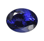 GSI Certified Violetish Blue Tanzanite - Oval Shape