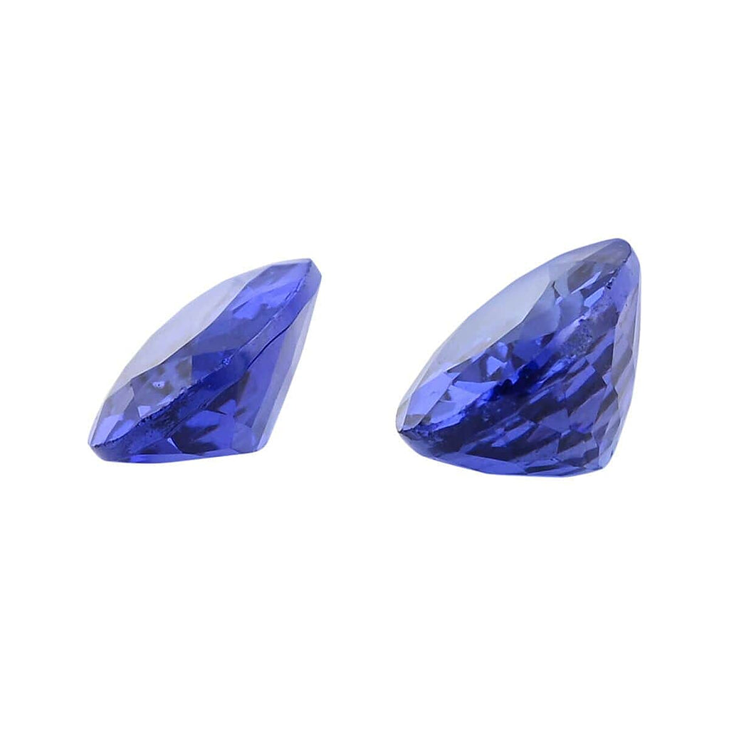 Set of 2 - AAAA Tanzanite Oval 6.5x4.5 mm Gemstone 1.20 Ct.