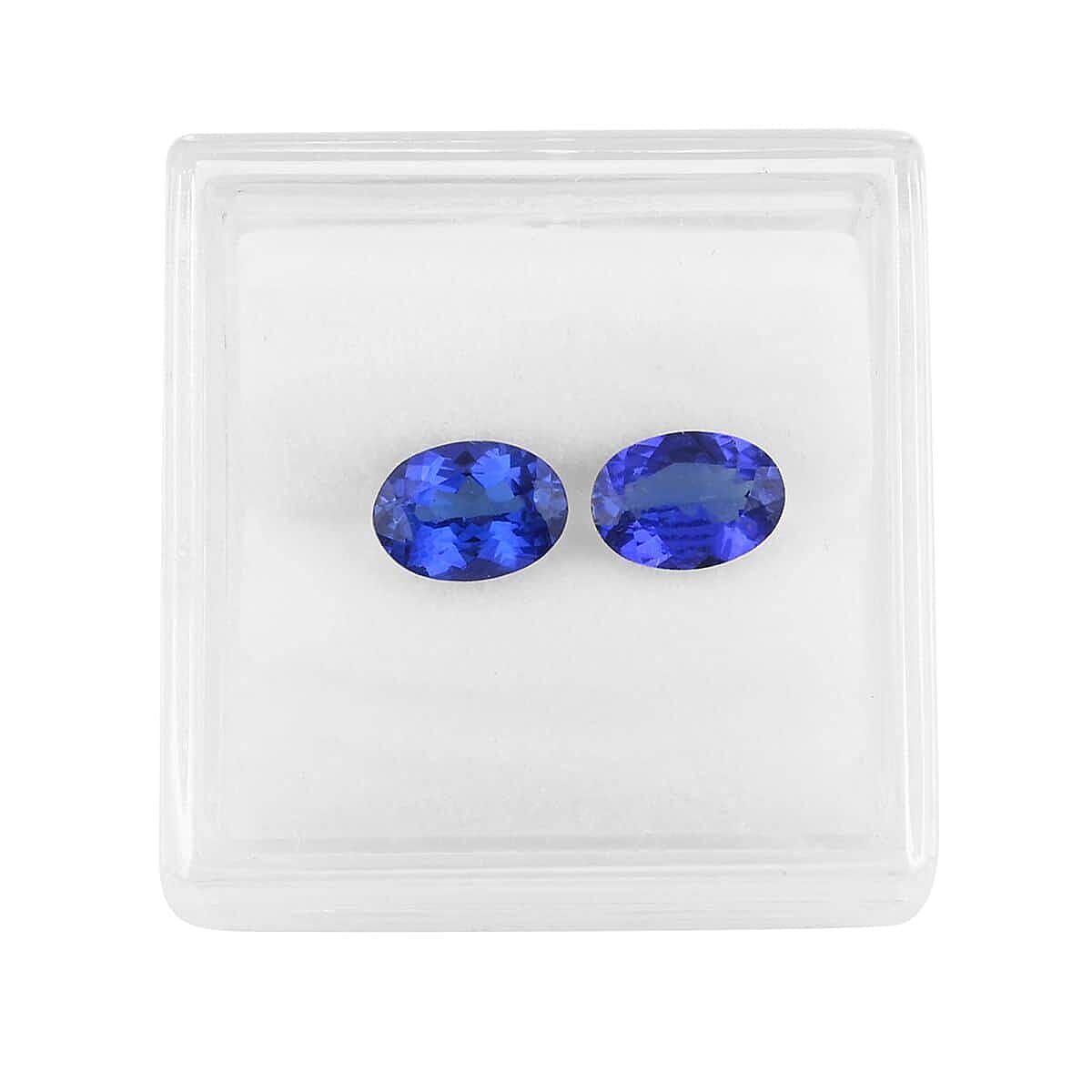 Set of 2 Tanzanite Loose Gemstones in Oval Shape (6.5x4.5 mm) 8020110 7