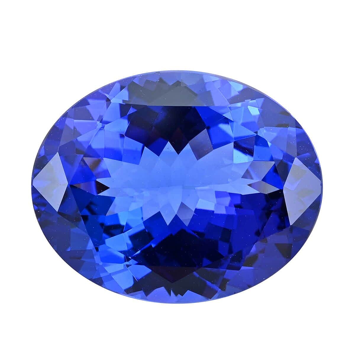 Chairman Vault Collection - Certified and Appraised AAAA Tanzanite Loose Gemstone (Ovl Shape) 21.46 ct. 7725530 5