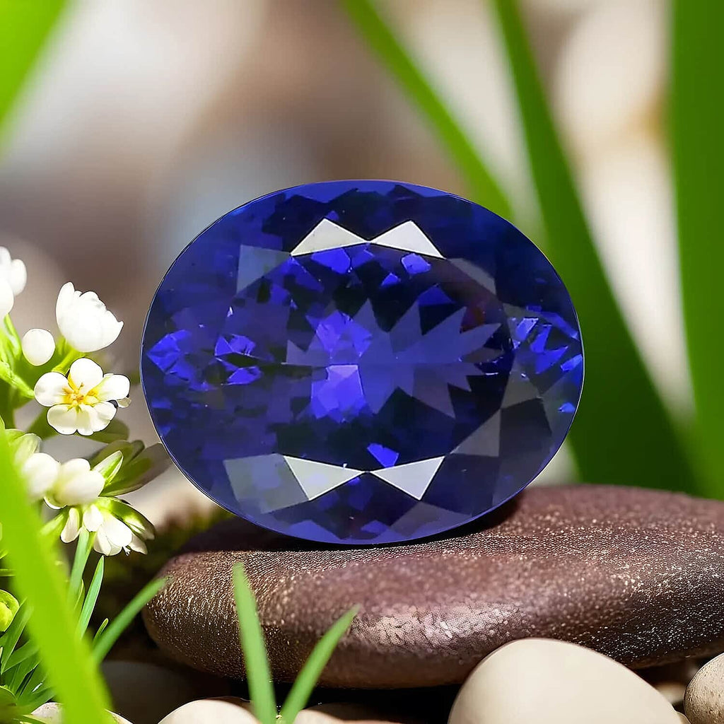 Certified and Appraised AAAA Tanzanite Loose Gemstone (Oval Shape) 23.13 ct.