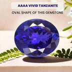 Certified and Appraised AAAA Tanzanite Loose Gemstone (Oval Shape) 23.13 ct.