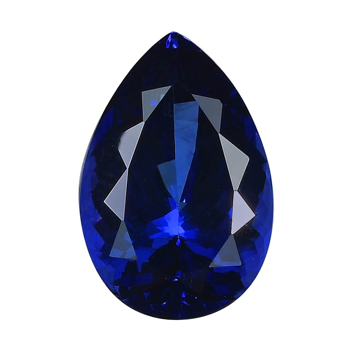Chairman Vault Collection - Certified and Appraised AAAA Tanzanite Loose Gemstone (Pear Shape) 27.52 ct. 7725549 5