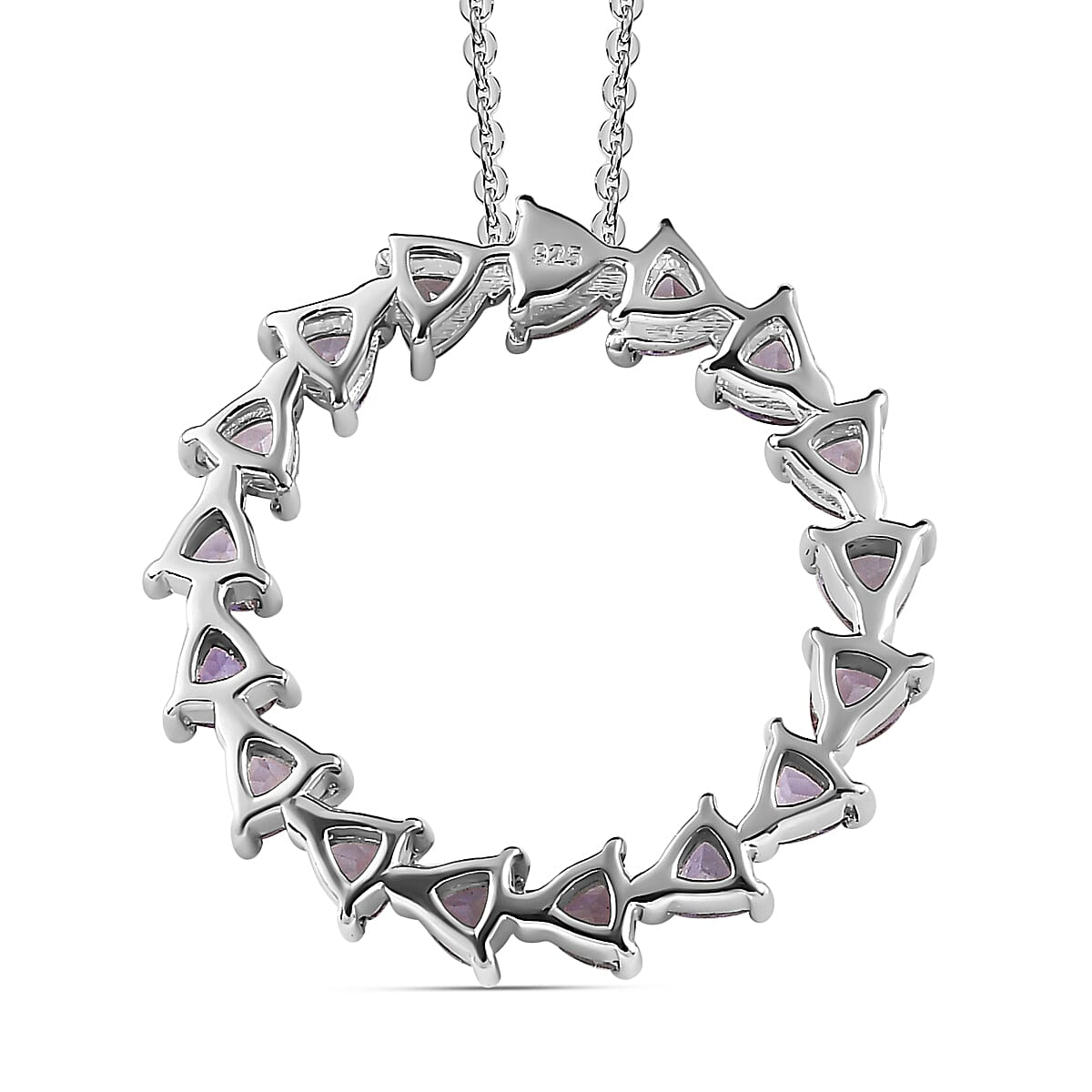 Tanzanite Pendant with Chain (Size 20) in Platinum Overlay Sterling Silver 1.56 Ct 3682608 4