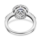 Close Out Deal- Premium Tanzanite, Pink Sapphire and Zircon Halo Ring in Rhodium Overlay Sterling Silver 1.26 Ct.