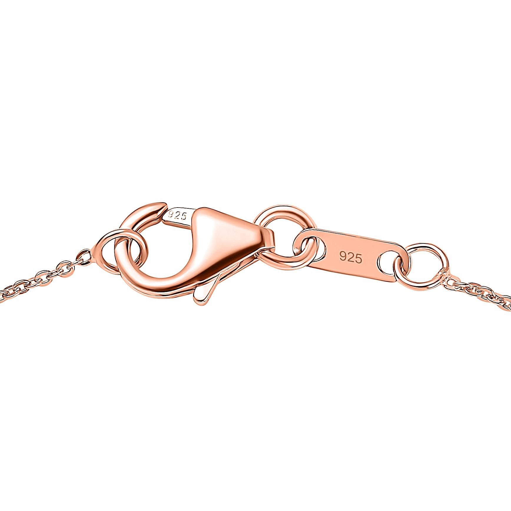 Tanzanite, Pink Sapphire &amp; White Zircon Pendant with Chain (Size 20) in 18K Vermeil Rose Gold Plated Sterling Silver 2.56 Ct. 4357502 6