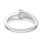 Tanzanite Solitaire  Ring in Sterling Silver