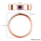 Tanzanite Ring in Rose Gold Overlay Sterling Silver