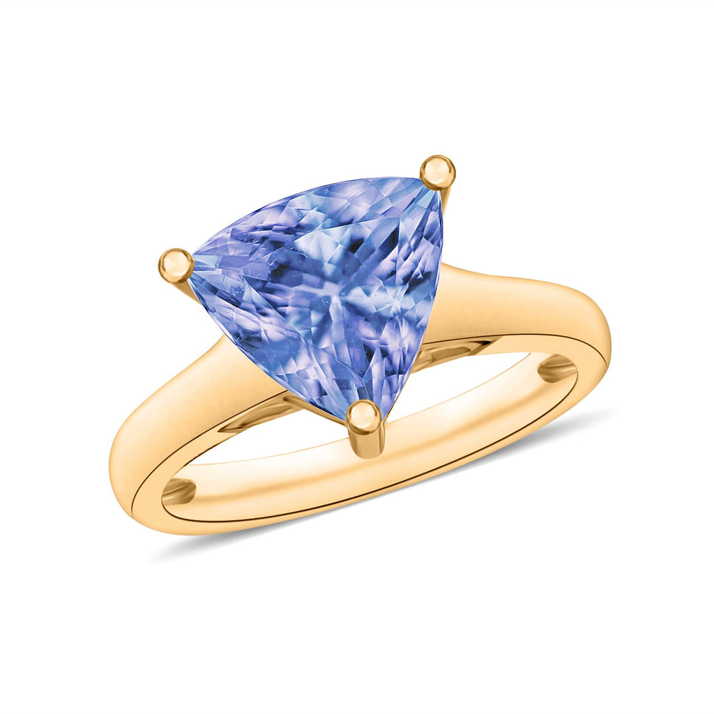 Tanzanite  Ring in Vermeil RG Sterling Silver 2.90 ct  2.900  Ct.