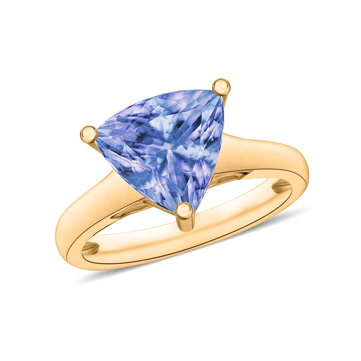 Tanzanite Ring in Vermeil Rose Gold Sterling Silver 2.90 Ct 7717307 0