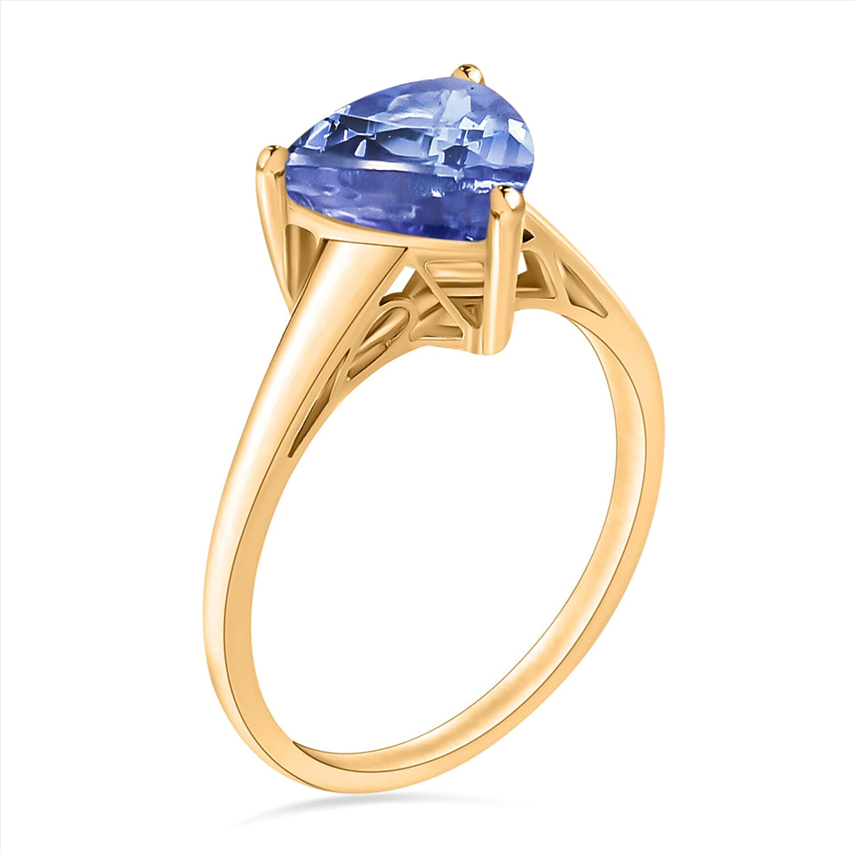 Tanzanite Ring in Vermeil Rose Gold Sterling Silver 2.90 Ct 7717307 2