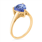Tanzanite  Ring in Vermeil RG Sterling Silver 2.90 ct  2.900  Ct.