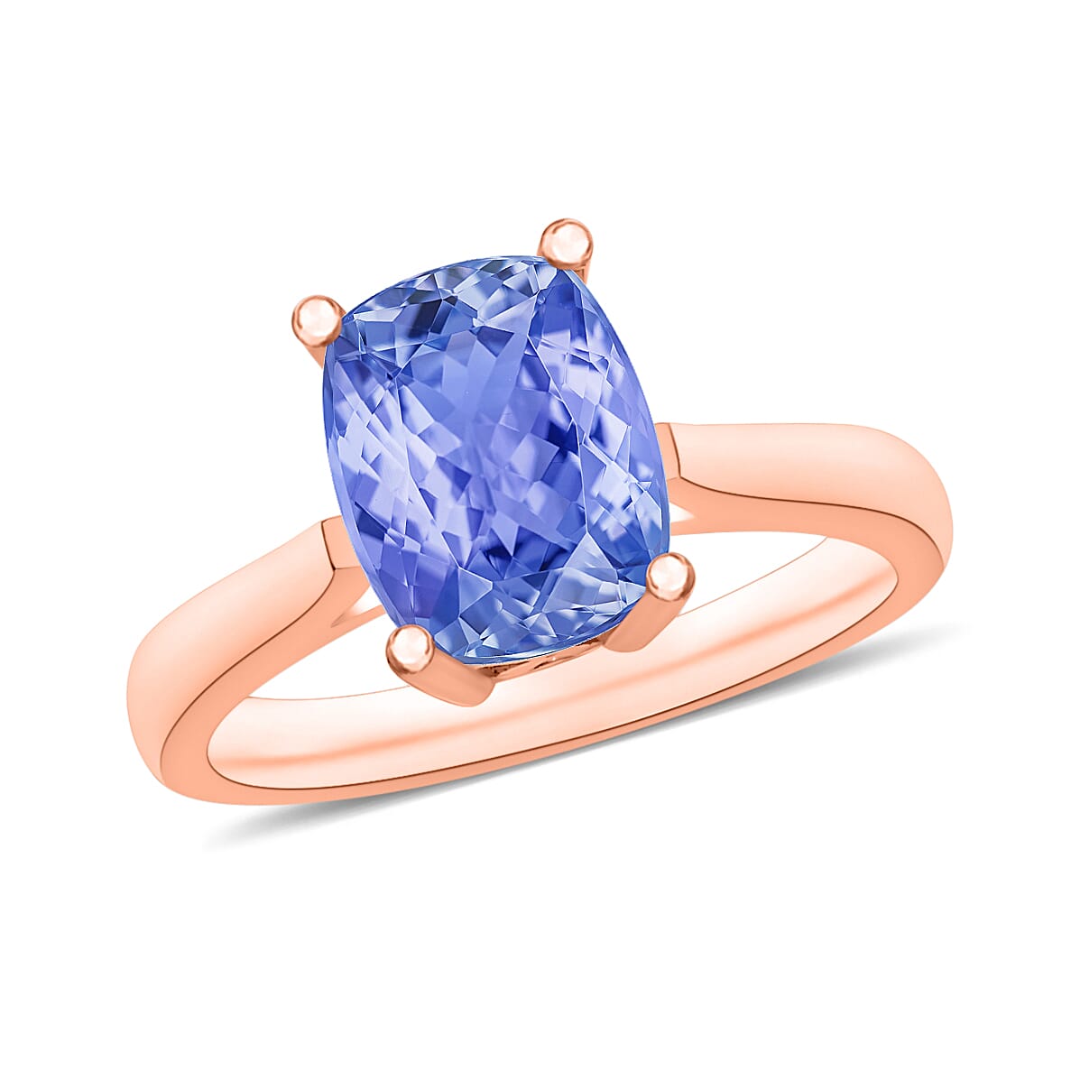 Tanzanite Ring in Vermeil Yellow Gold Sterling Silver 1.40 Ct 7719551 0