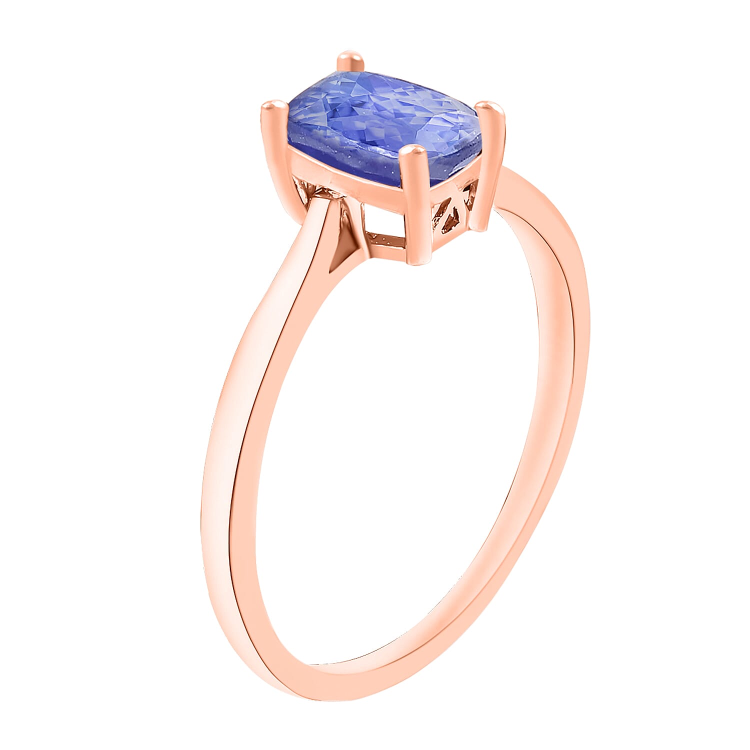 Tanzanite Ring in Vermeil Yellow Gold Sterling Silver 1.40 Ct 7719551 2