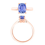 Tanzanite  Ring in Vermeil YG Sterling Silver 1.40 ct  1.400  Ct.