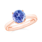 Tanzanite  Ring in Vermeil YG Sterling Silver 1.45 ct  1.450  Ct.