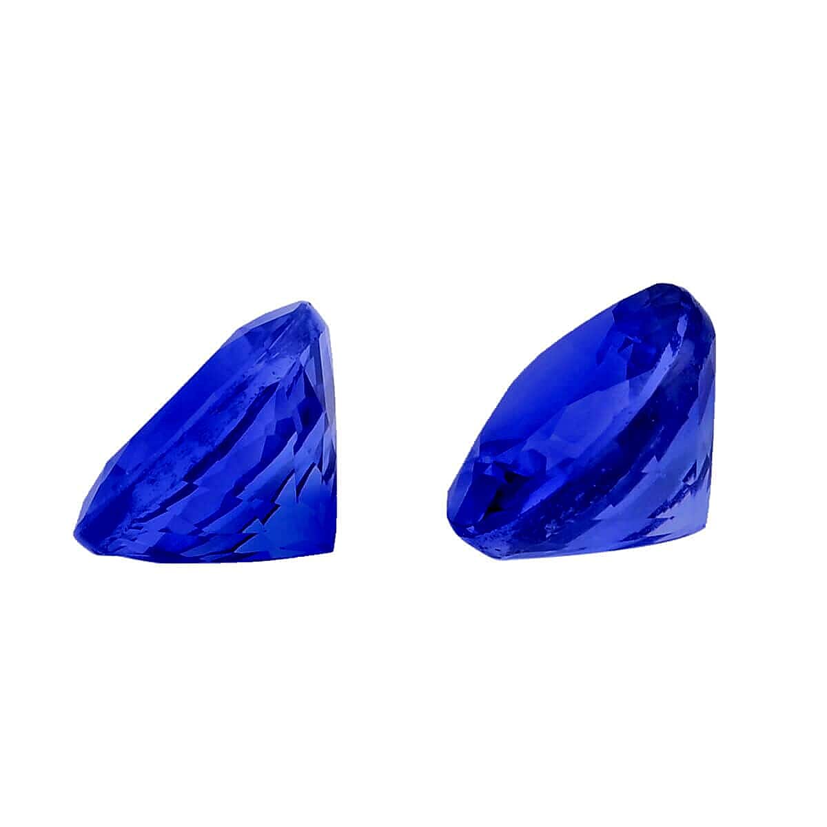 Set of 2 Tanzanite Loose Gemstones in Round Shape (5 mm) 7998730 8