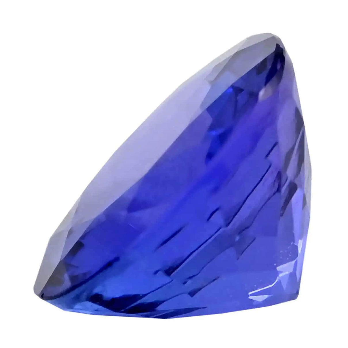 Certified &amp; Appraised 1 Ct. AAAA Tanzanite Loose Gemstone in Round Shape (6.5 mm) 6303571 7