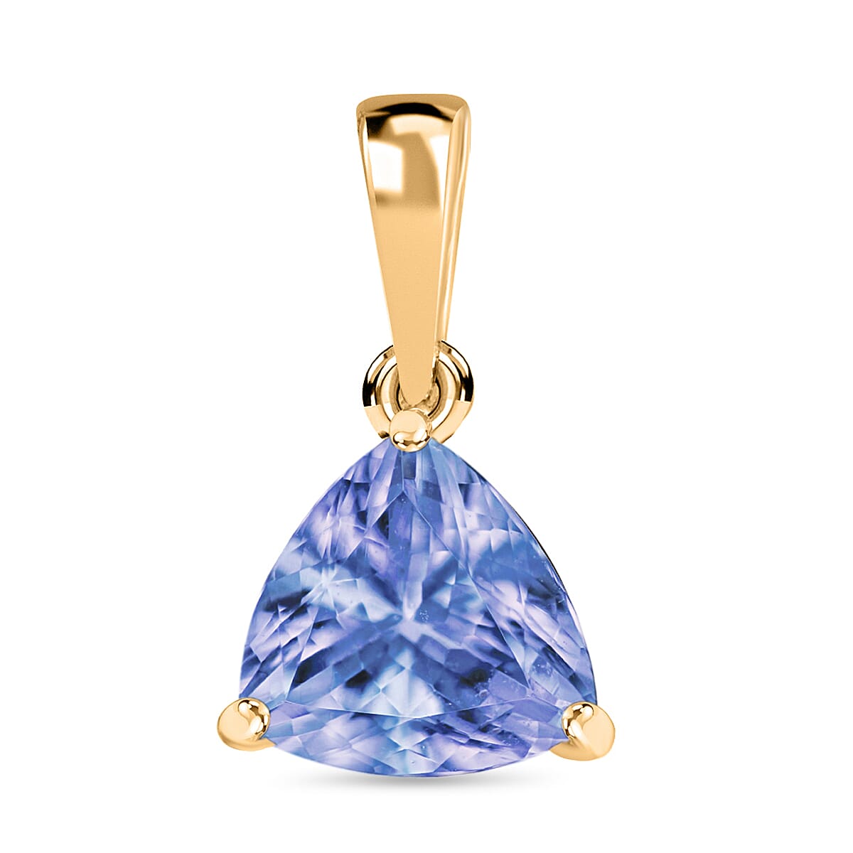 Tanzanite Solitaire Pendant in Vermeil Yellow Gold Plated Sterling Silver 2.90 ct. 8000039 0