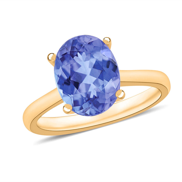 Tanzanite  Solitaire Ring in Vermeil RG Sterling Silver 3.05 ct  3.050  Ct. 7716557 1