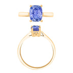 Tanzanite  Ring in Vermeil YG Sterling Silver 1.40 ct  1.400  Ct.