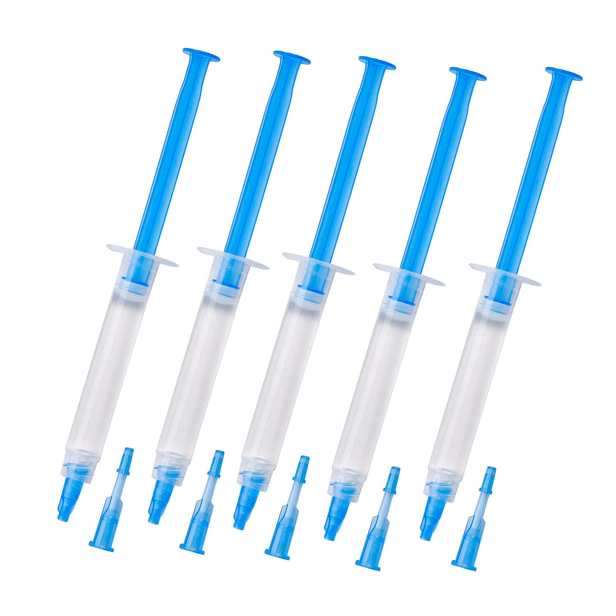Teeth Whitening Gel Refill - Set of 5 x 3ml Syringes, Transparent - Blue, Safe Formula for LED Kits 8021953 0