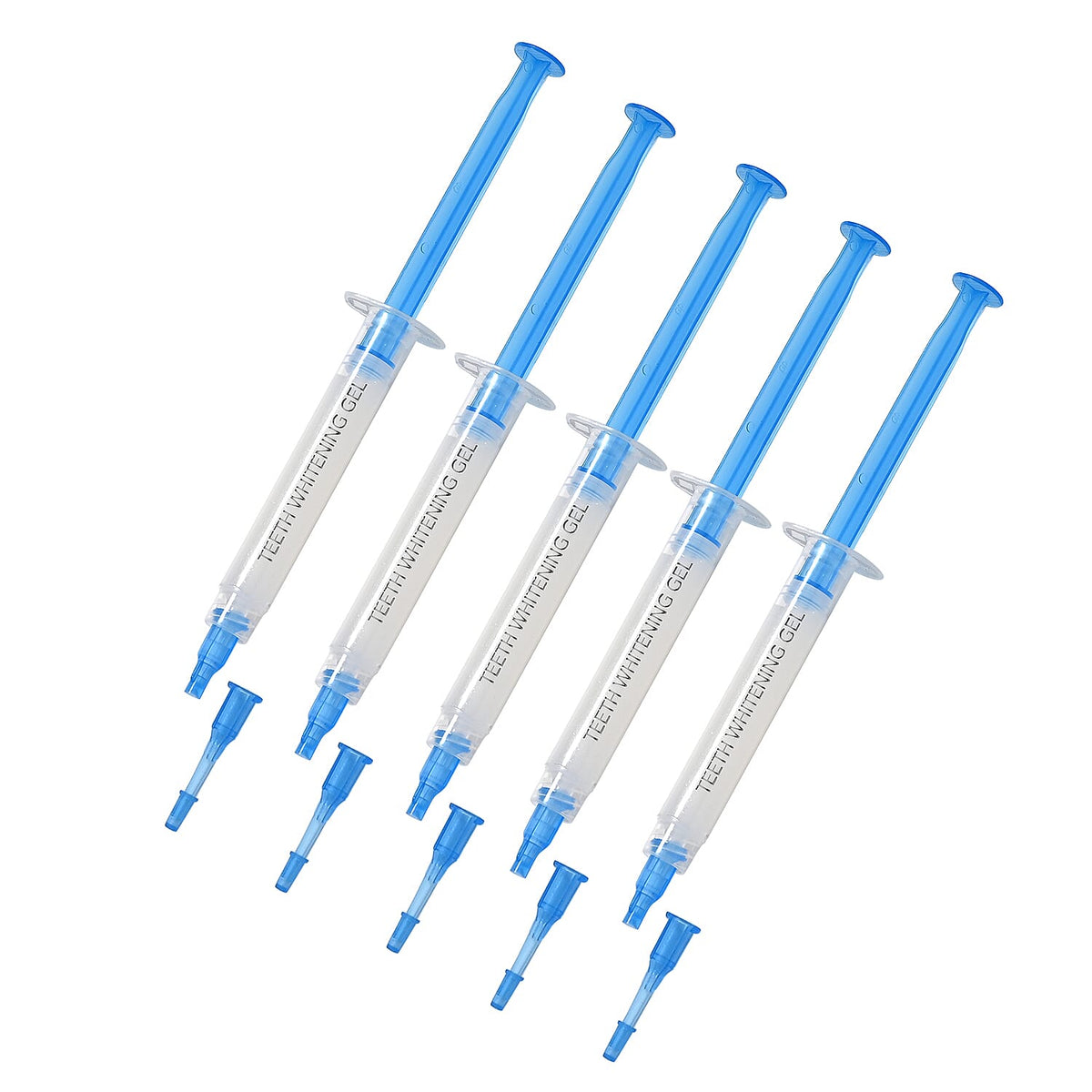 Teeth Whitening Gel Refill - Set of 5 x 3ml Syringes, Transparent - Blue, Safe Formula for LED Kits 8021953 2