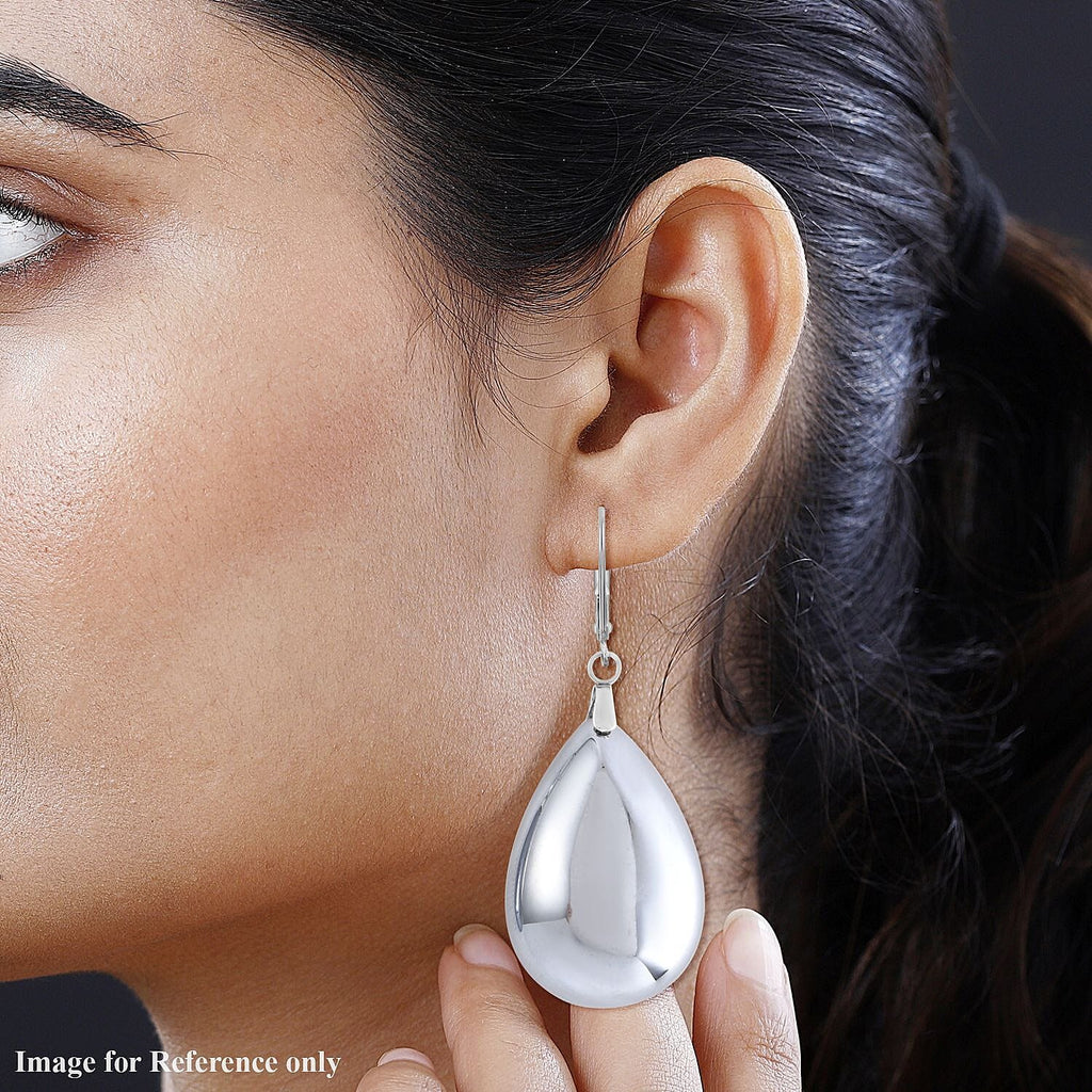 Terahertz Drop Earrings in Stainless Steel