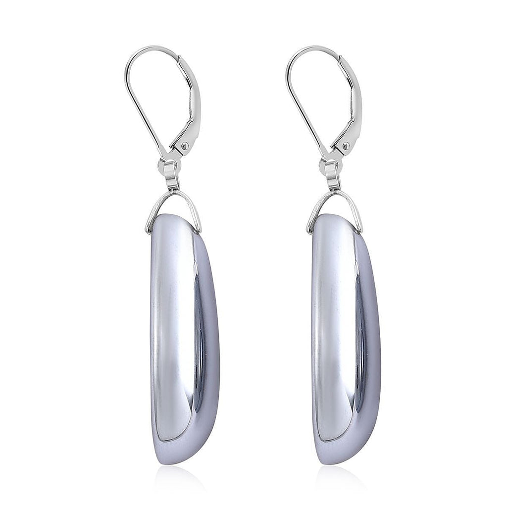 Terahertz Drop Earrings in Stainless Steel