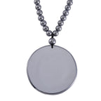 Terahertz Carved Dragon Medallion Necklace (Size - 20) in Rhodium Overlay Sterling Silver 255.00 Ct
