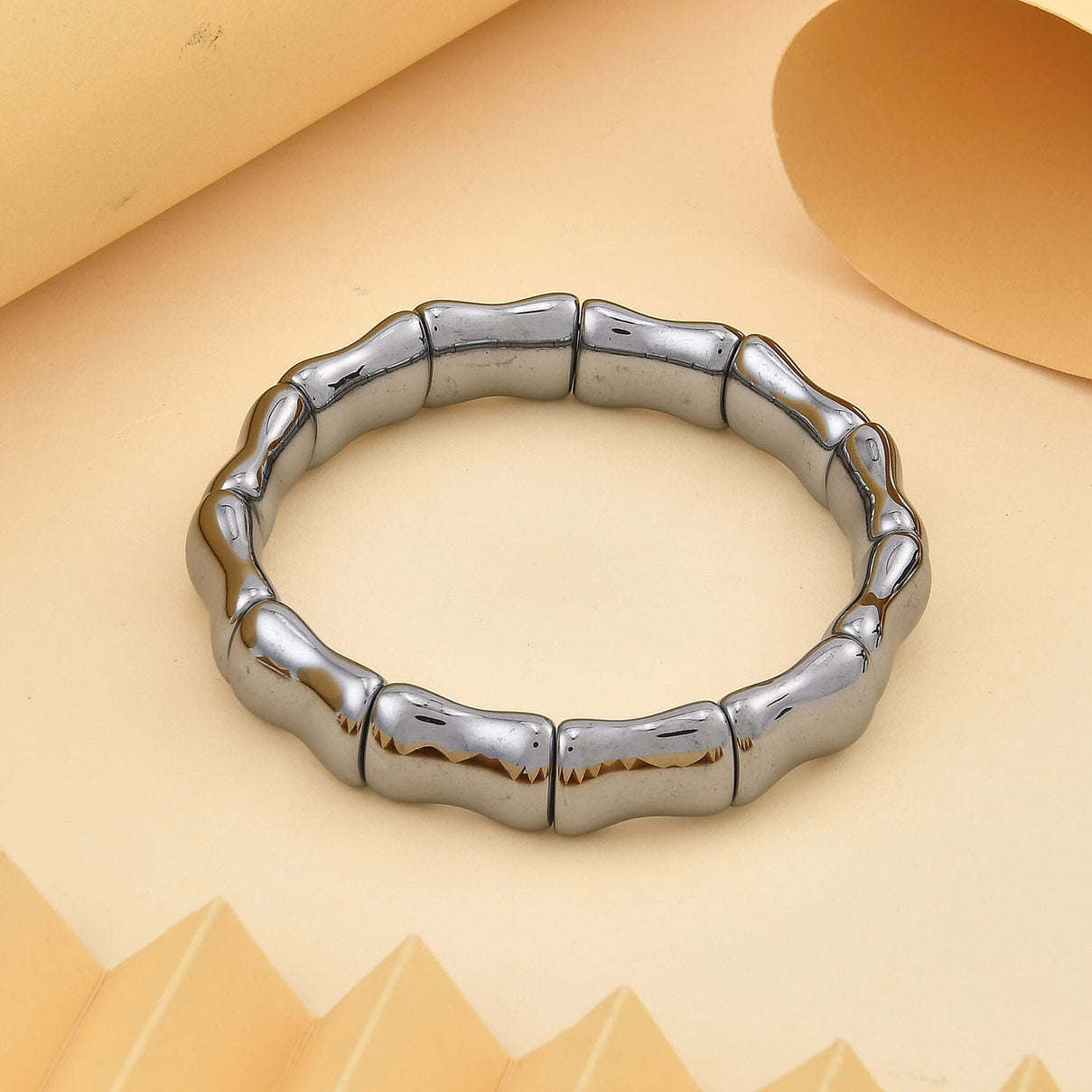Bamboo Inspired - Terahertz Stretchable Bracelet (Size 7-7.5) 130.00 Ct 7791199 1