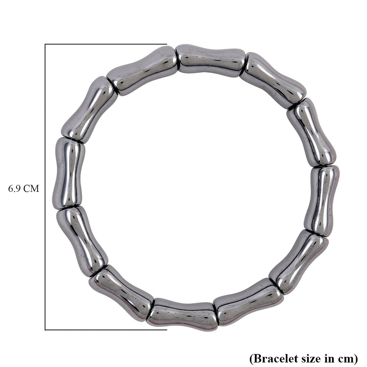 Bamboo Inspired - Terahertz Stretchable Bracelet (Size 7-7.5) 130.00 Ct 7791199 2