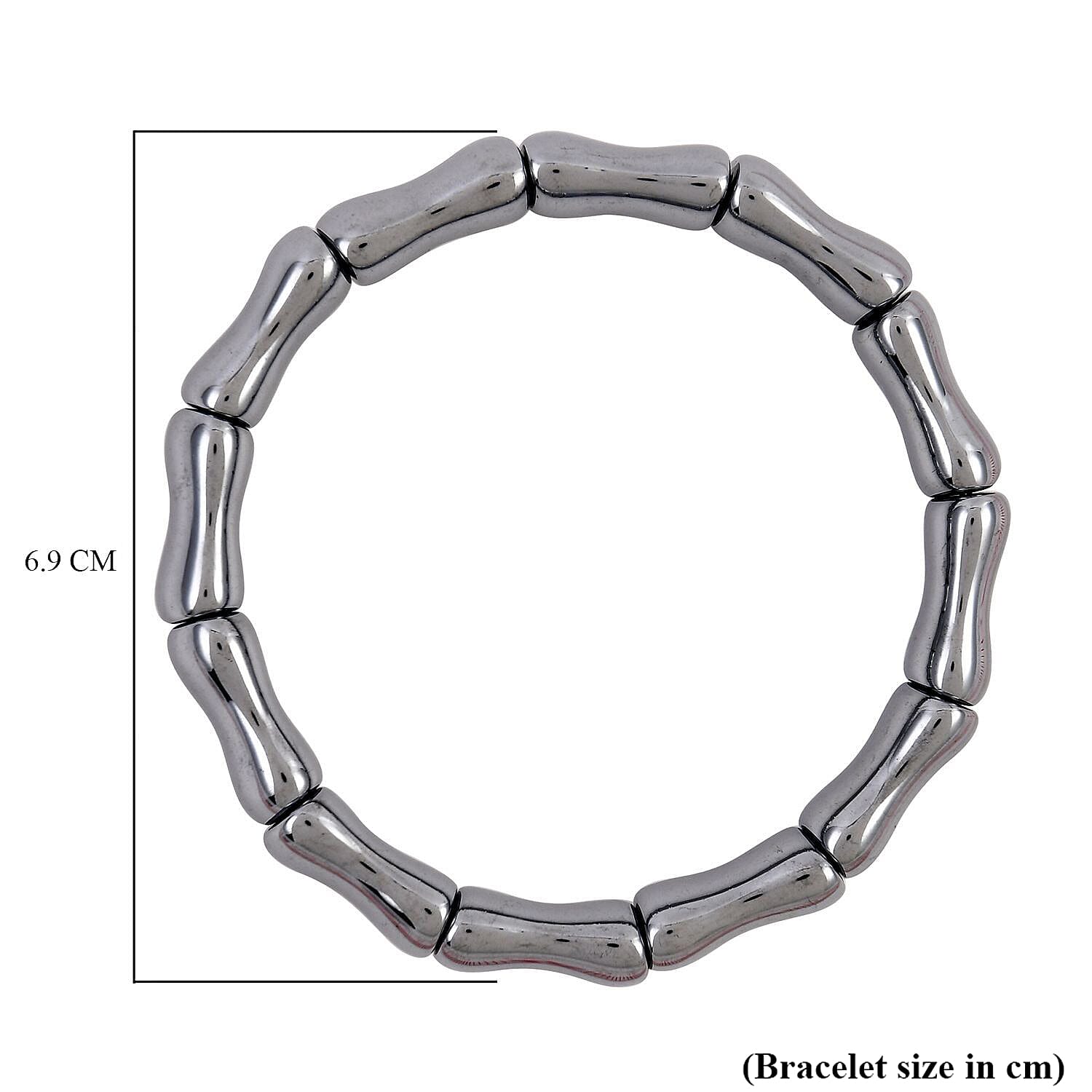 Bamboo Inspired - Terahertz Stretchable Bracelet (Size 7-7.5) 130.00 Ct 7791199 2